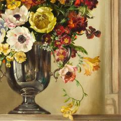 Cecil Kennedy Large British still life of flowers by Cecil Kennedy - 4283700