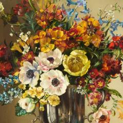 Cecil Kennedy Large British still life of flowers by Cecil Kennedy - 4283702