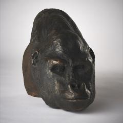 Cecile Ballureau GORILLA HEAD Bronze sculpture 1 8 - 2226216