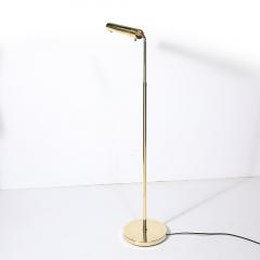 Cedric Hartman Adjustable Brass Floor Lamps W Cylindrical Shades Manner of Cedric Hartman - 3703360
