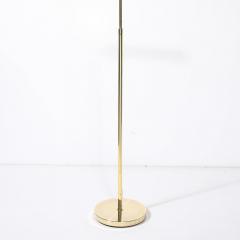 Cedric Hartman Adjustable Brass Floor Lamps W Cylindrical Shades Manner of Cedric Hartman - 3703382