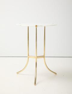 Cedric Hartman Cedric Hartman Brass And Carrara Marble Side Table - 4579347