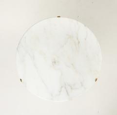 Cedric Hartman Cedric Hartman Brass And Carrara Marble Side Table - 4646376