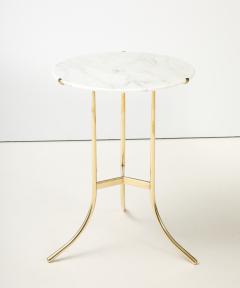 Cedric Hartman Cedric Hartman Brass And Carrara Marble Side Table - 4646381