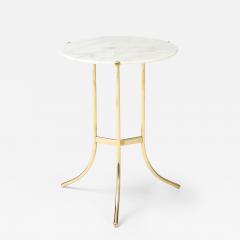 Cedric Hartman Cedric Hartman Brass And Carrara Marble Side Table - 4648059