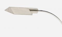 Cedric Hartman Cedric Hartman Pair of Stainless Steel and Chrome Table Lamps 1970 c  - 4813527