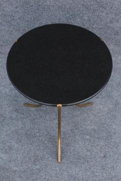 Cedric Hartman Cedric Hartman Side or End Model AE Table Black Granite Bronze Finish 1970s - 3605359