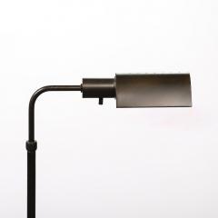 Cedric Hartman Mid Century Adjustable Floor Lamp in Oil Rubbed Bronze Manner of Cedric Hartman - 3898814