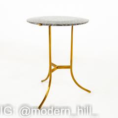 Cedric Hartman Mid Century Brass and Marble Side End Table - 1870840