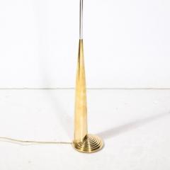 Cedric Hartman Mid Century Modernist Floor Lamp in Chrome Polished Brass by Cedric Hartman - 3276047