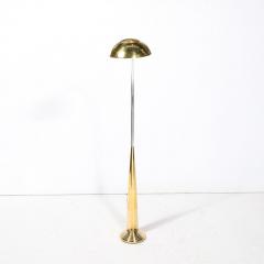 Cedric Hartman Mid Century Modernist Floor Lamp in Chrome Polished Brass by Cedric Hartman - 3276122