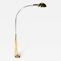 Cedric Hartman Mid Century Modernist Floor Lamp in Chrome Polished Brass by Cedric Hartman - 3281349