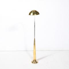 Cedric Hartman Mid Century Modernist Floor Lamp in Chrome Polished Brass by Cedric Hartman - 4162024