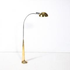 Cedric Hartman Mid Century Modernist Floor Lamp in Chrome Polished Brass by Cedric Hartman - 4162029