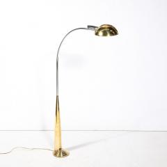Cedric Hartman Mid Century Modernist Floor Lamp in Chrome Polished Brass by Cedric Hartman - 4162030