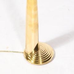 Cedric Hartman Mid Century Modernist Floor Lamp in Chrome Polished Brass by Cedric Hartman - 4162033