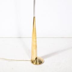 Cedric Hartman Mid Century Modernist Floor Lamp in Chrome Polished Brass by Cedric Hartman - 4162036