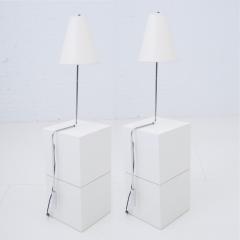 Cedric Hartman Minimalist Chrome Counterbalance Table Lamps - 1566642