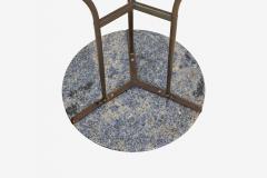 Cedric Hartman Pair of Cedric Hartman Bronze Blue Bahia Granite Side Tables circa 1970s - 4478247