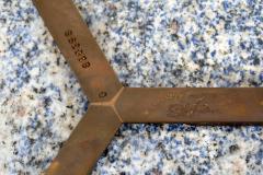 Cedric Hartman Pair of Cedric Hartman Bronze Blue Bahia Granite Side Tables circa 1970s - 4478250