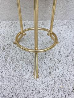 Cedric Hartman Pair of Cedric Hartman Style Brass Leather Parchment Tables - 1288565