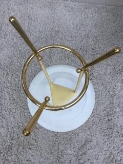 Cedric Hartman Pair of Cedric Hartman Style Brass Leather Parchment Tables - 1288567