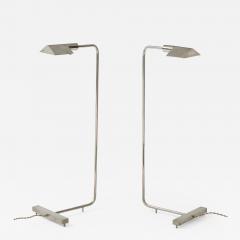 Cedric Hartman Pair of Nickel Plated Bronze Reading Lamps by Cedric Hartman USA 1970s - 2417193