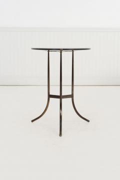 Cedric Hartman Set of Three Cedric Hartman Bronze Black Granite Side Tables 1970s - 4529156