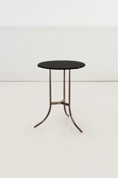 Cedric Hartman Set of Three Cedric Hartman Bronze Black Granite Side Tables 1970s - 4529158