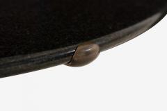 Cedric Hartman Set of Three Cedric Hartman Bronze Black Granite Side Tables 1970s - 4529164