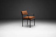 Cees Braakman Leather and Metal Armchair by Cees Braakman for Pastoe the Netherlands 1960s - 4687146