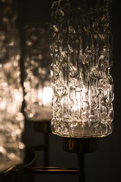 Ceiling Lamp in Brass and Glass 1950s - 4549729