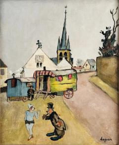 Celso Lagar Fairgoers in front of roulottes - 4414443