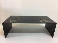 Cenotes an Original Custom Designed Cocktail Table with Agate Elements - 4628094