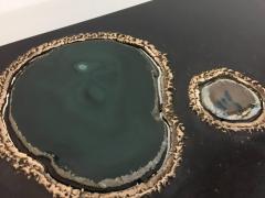 Cenotes an Original Custom Designed Cocktail Table with Agate Elements - 4628161