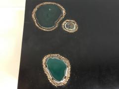 Cenotes an Original Custom Designed Cocktail Table with Agate Elements - 4628162