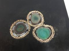 Cenotes an Original Custom Designed Cocktail Table with Agate Elements - 4628180