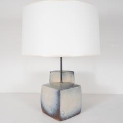 Ceramic Lamp in Two Cube Form Scandinavian c 1960 - 265894