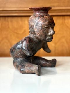 Ceramic Pre Columbian Colima Hunchback Figure Vessel - 2694428