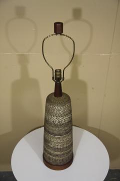 Ceramic and Walnut Table Lamp Designed by Gordon Jane Martz - 2123666
