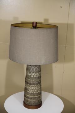 Ceramic and Walnut Table Lamp Designed by Gordon Jane Martz - 2123668