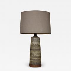 Ceramic and Walnut Table Lamp Designed by Gordon Jane Martz - 2124110