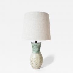 Ceramic lamp with a springbocks pattern 1950s  - 4560041