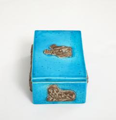 Ceramiche Zaccagnini Zaccagnini Turquoise Ceramic Box - 4293745