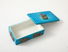 Ceramiche Zaccagnini Zaccagnini Turquoise Ceramic Box - 4293748