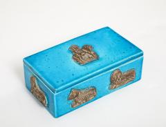 Ceramiche Zaccagnini Zaccagnini Turquoise Ceramic Box - 4293749