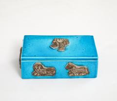 Ceramiche Zaccagnini Zaccagnini Turquoise Ceramic Box - 4293750