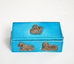 Ceramiche Zaccagnini Zaccagnini Turquoise Ceramic Box - 4293752