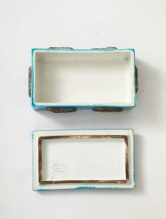 Ceramiche Zaccagnini Zaccagnini Turquoise Ceramic Box - 4293753