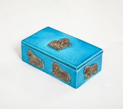 Ceramiche Zaccagnini Zaccagnini Turquoise Ceramic Box - 4293756